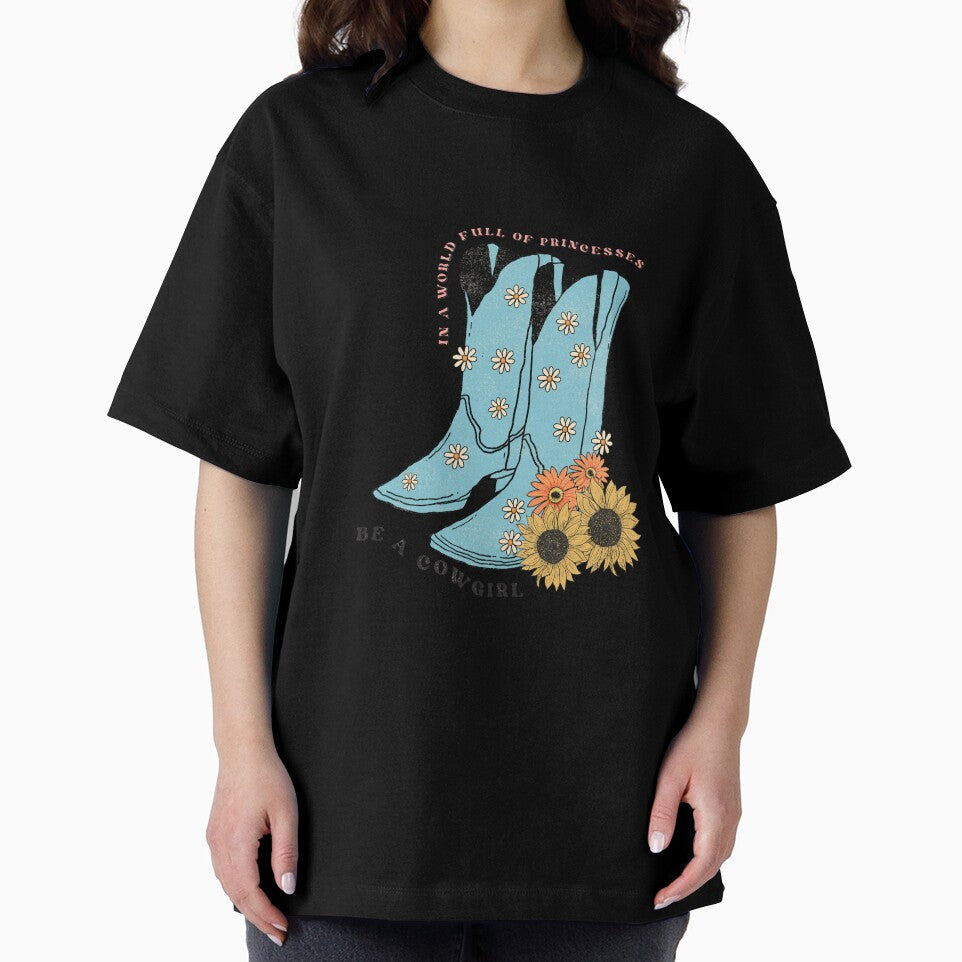 Be a Cowgirl in a World Full of Princesses Funny Cute Country Western Design by ElishaKayne