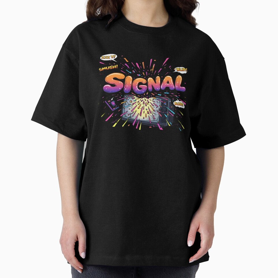SIGNAL TV Explosion - Retro Comic Book Pop Art by Dakson Design - Fantasy Art