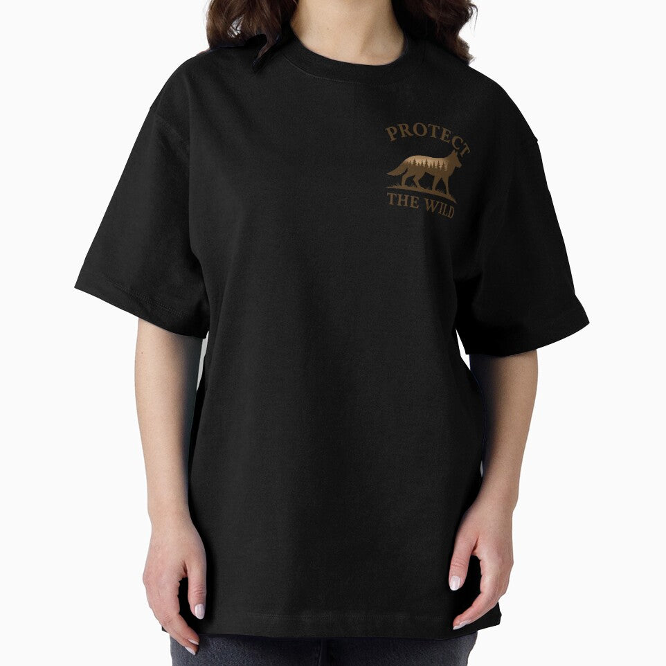 Protect the Wild – Wolf Silhouette by 404 Ink
