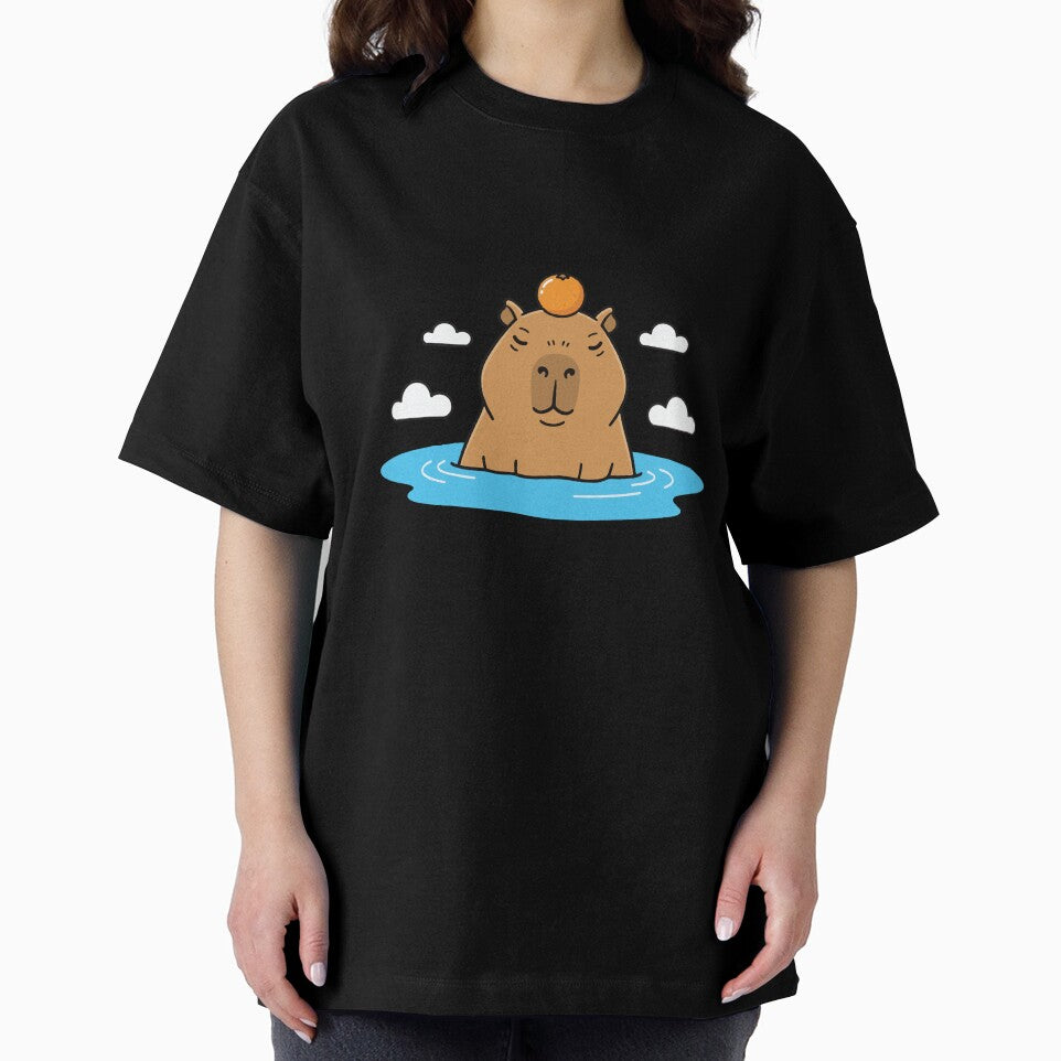 Capybara Hot Spring Bath With Yuzu Fruit by Petzzz
