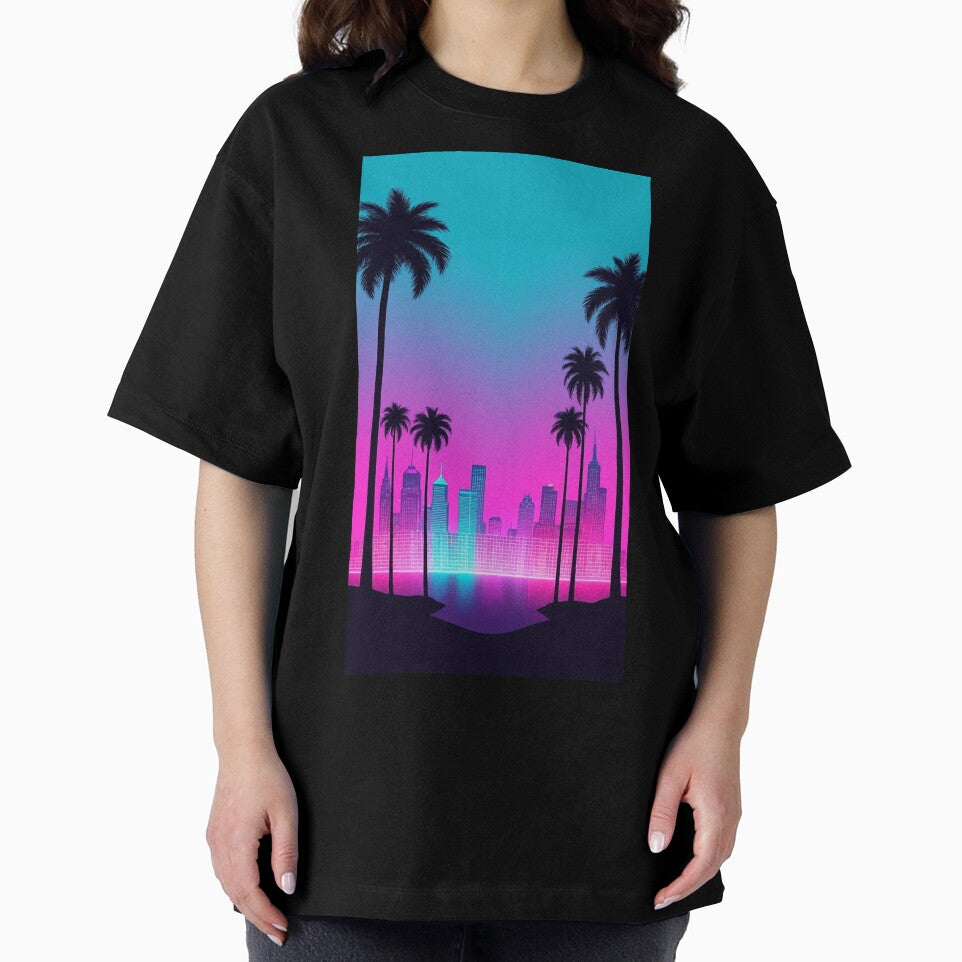 Retro Landscape | Neon Take on the Big City by Esterlane