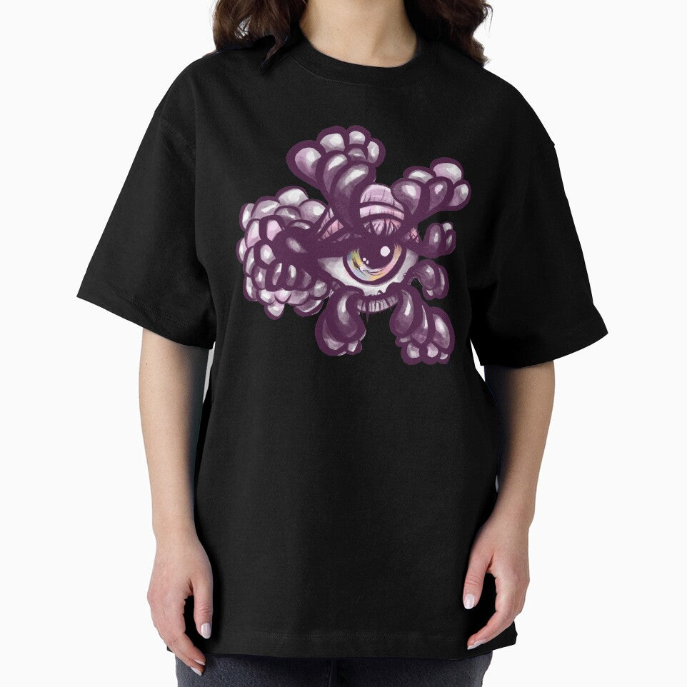 Bubbly Eye - Weirdcore Art in Purple and Pink by Boriana Giormova