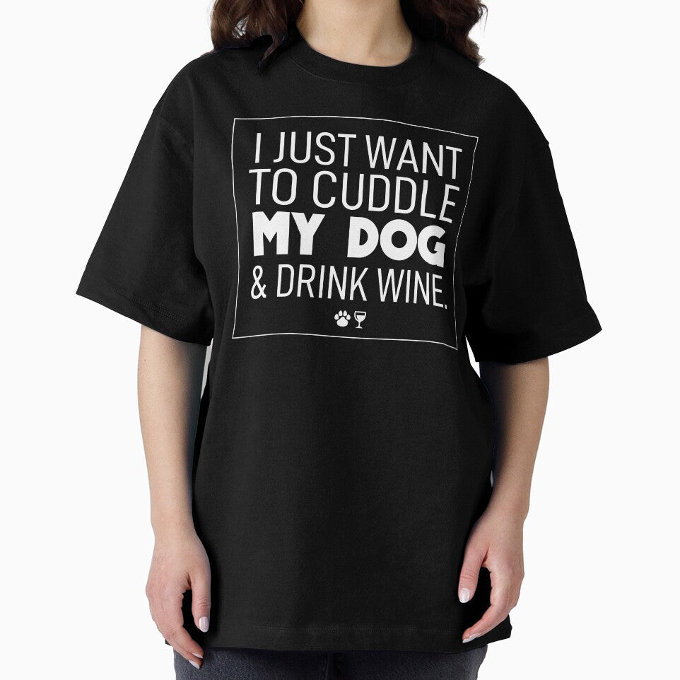 Dog mom | I just want to cuddle my dog & drink wine by ElevenVoid
