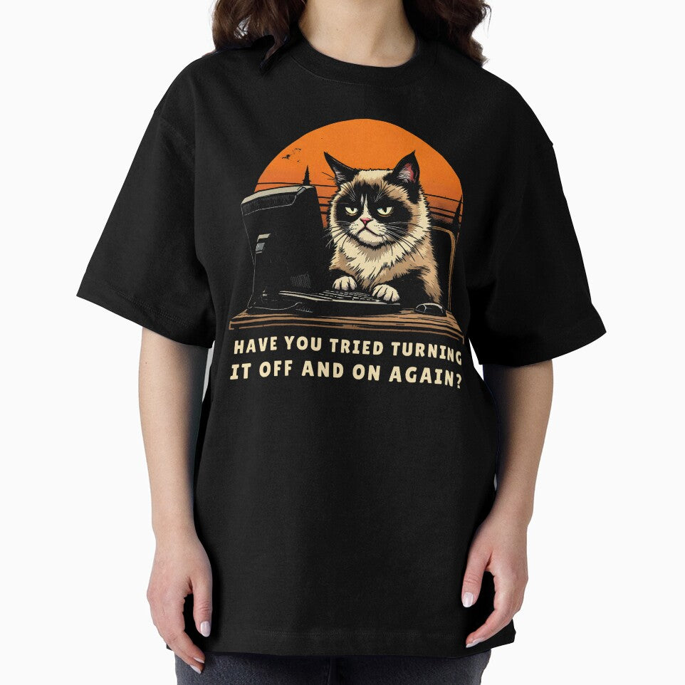 Have You Tried Turning It Off And On Again Tech-Support Cat by averyfisher