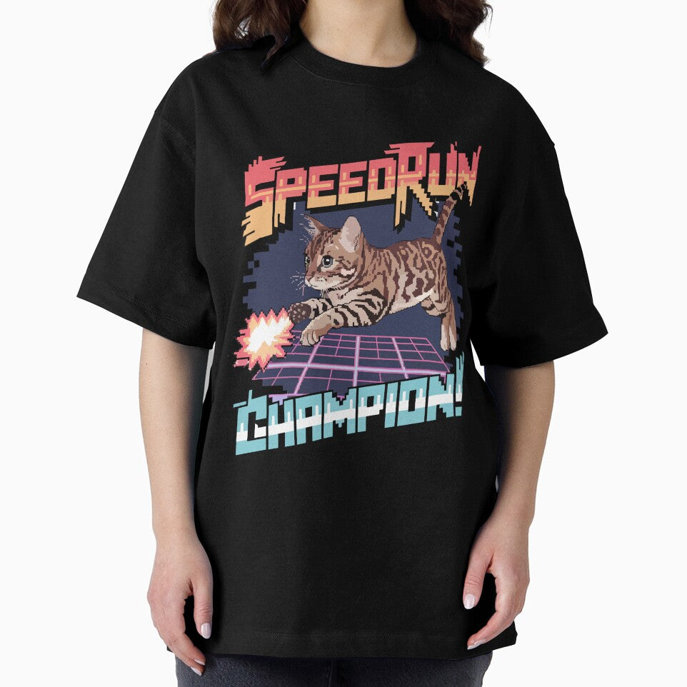 Speedrun Champion - Bengal Cat Pixel Art by NaturePixel