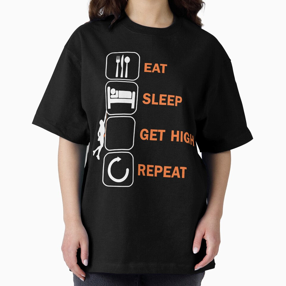 Eat Sleep Get High Climbing Bouldering Climbers by DerNerd