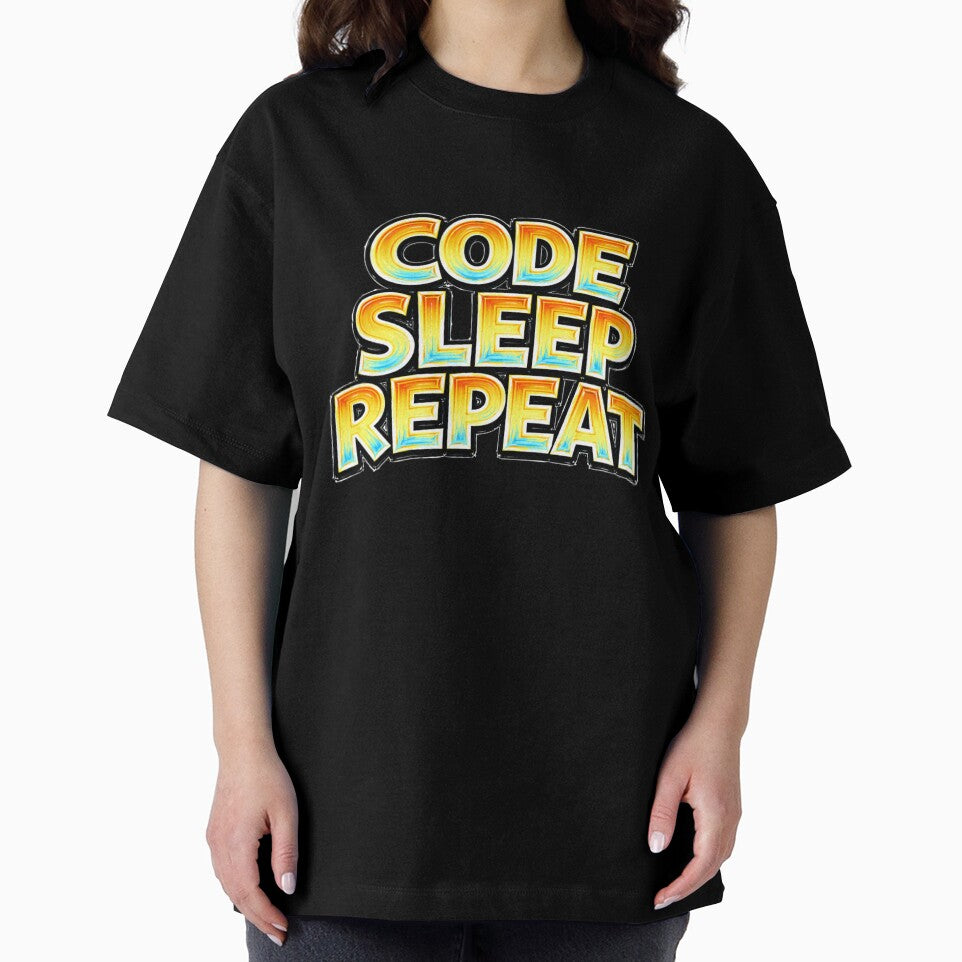 CODE SLEEP REPEAT – hand drawn childlike typography by Mac Sketches