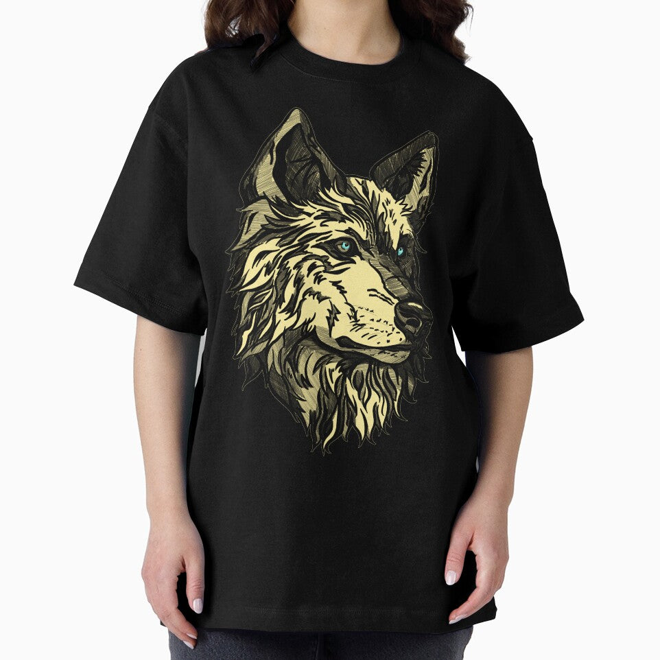 Gold wild wolf by Maryart8