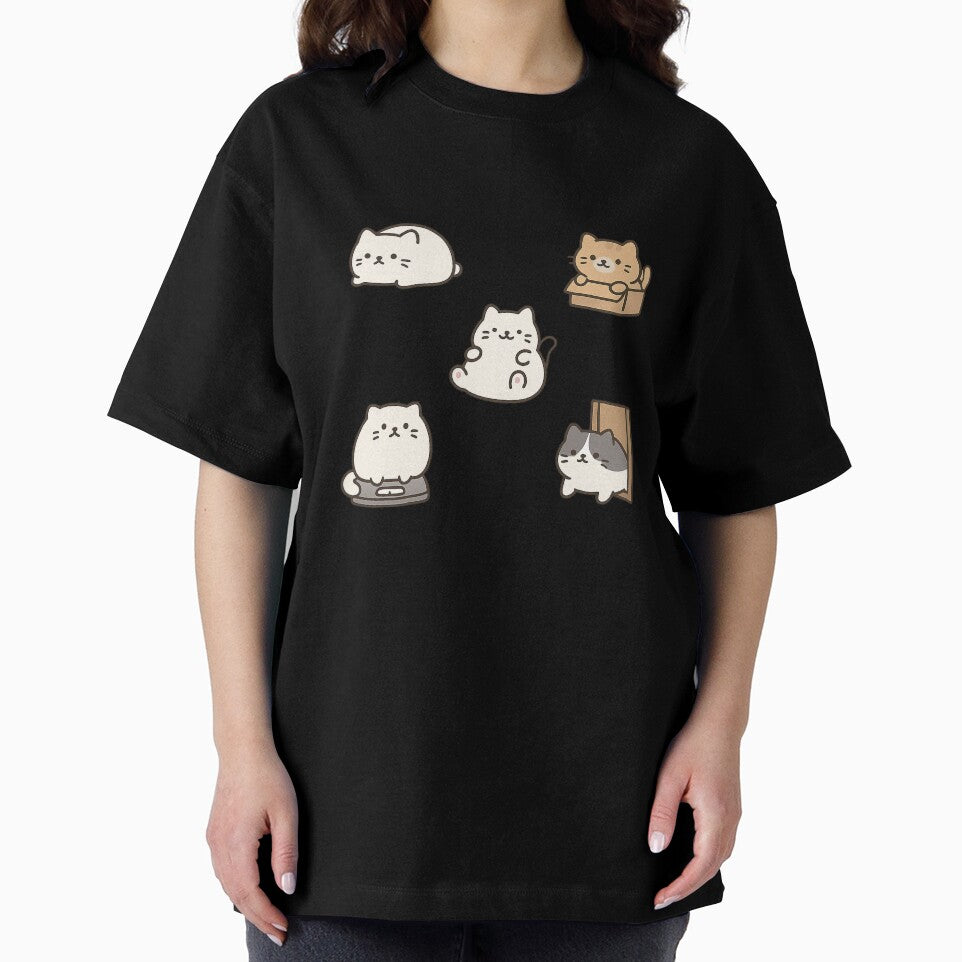 Chonky Cats – Kawaii Loaf, Melty & Box Cat Die-Cut Sticker Sheet by Tripconic
