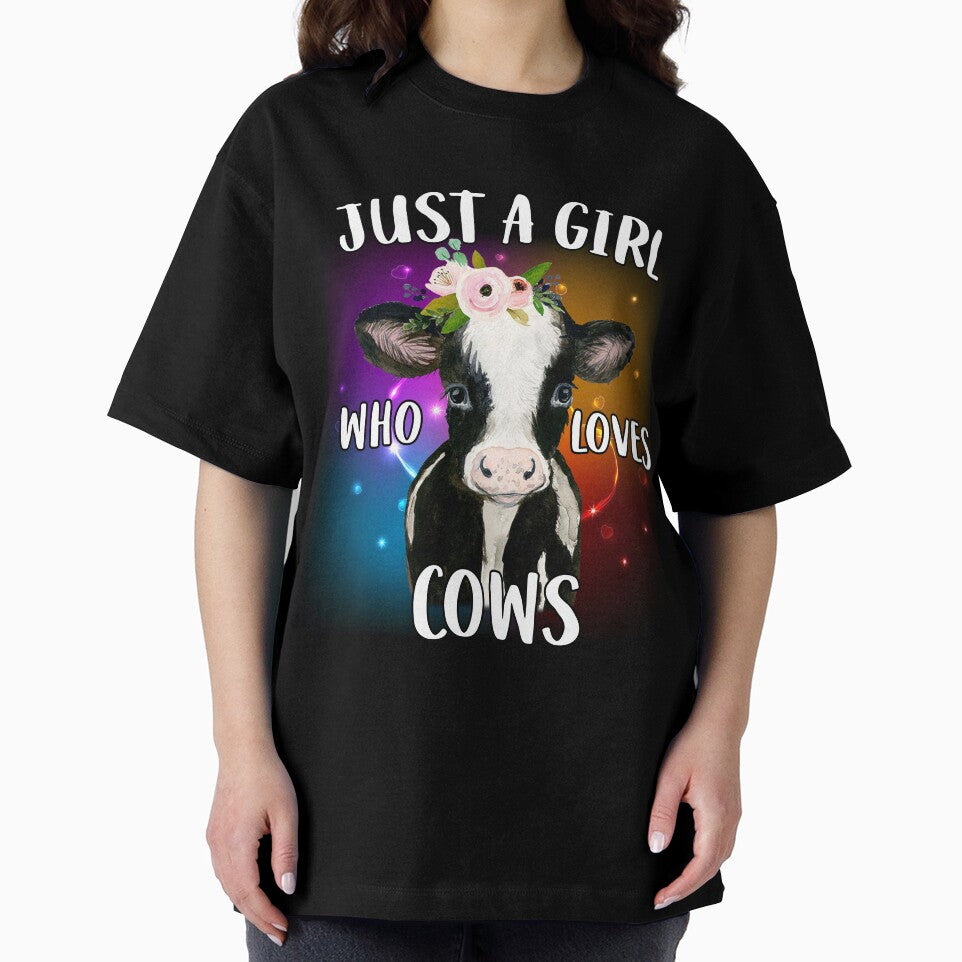 Cow Just A Girl Who Loves Cows Farmer by reginaturner