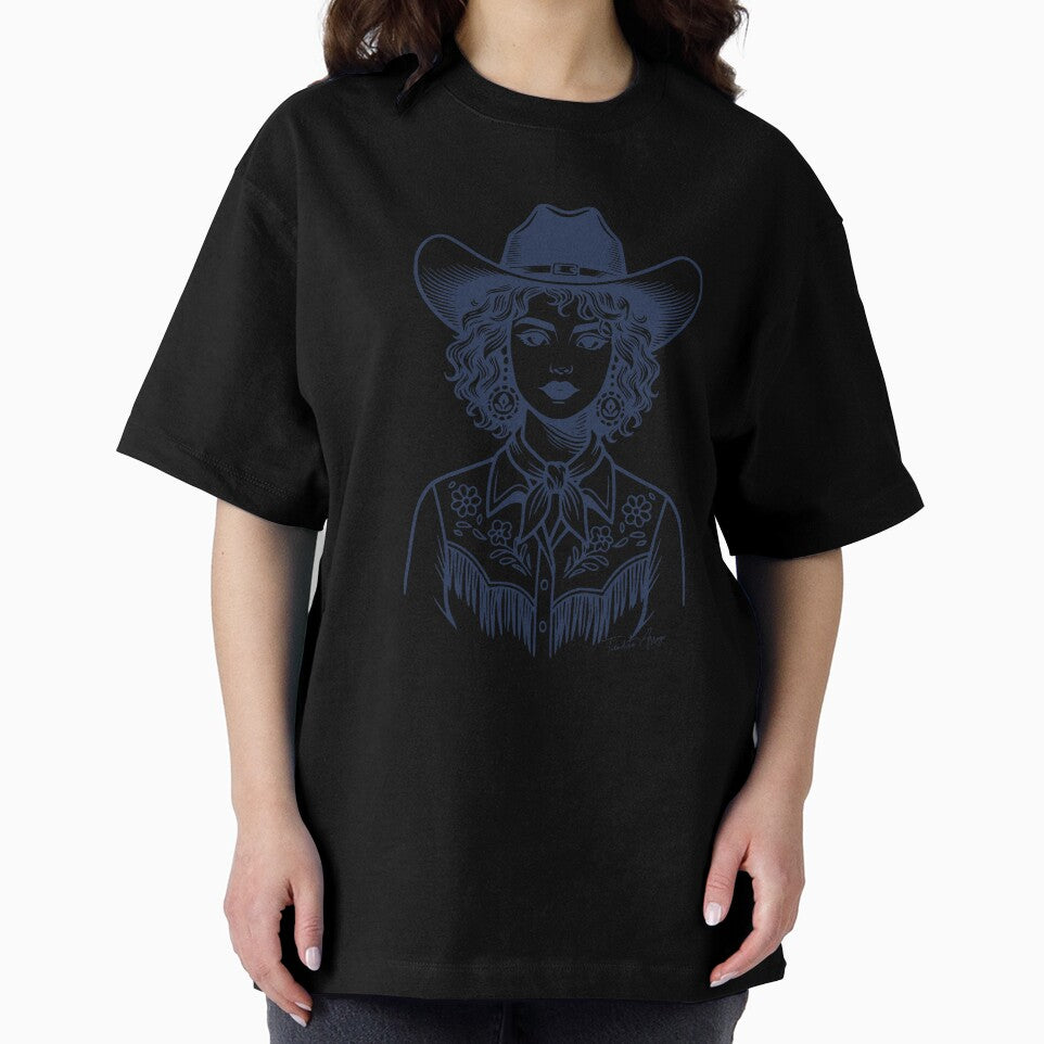 Trendy Cowgirl Western Line Art by Tiendita-Arroyo