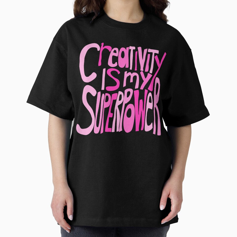 Creativity is my Superpower Pink Hand Lettering by wordznart
