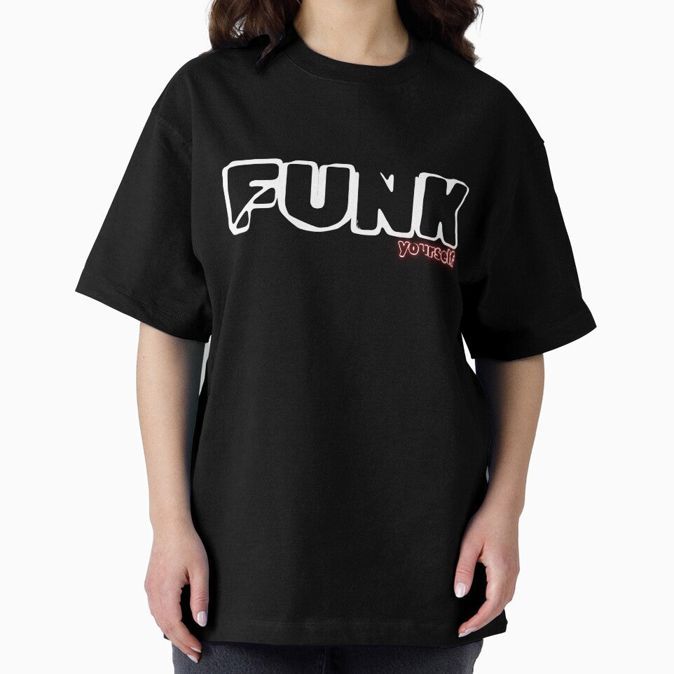 Retro Funk Yourself Face B | Vintage Music Vibes Statement Apparel by SeNsArtGallery