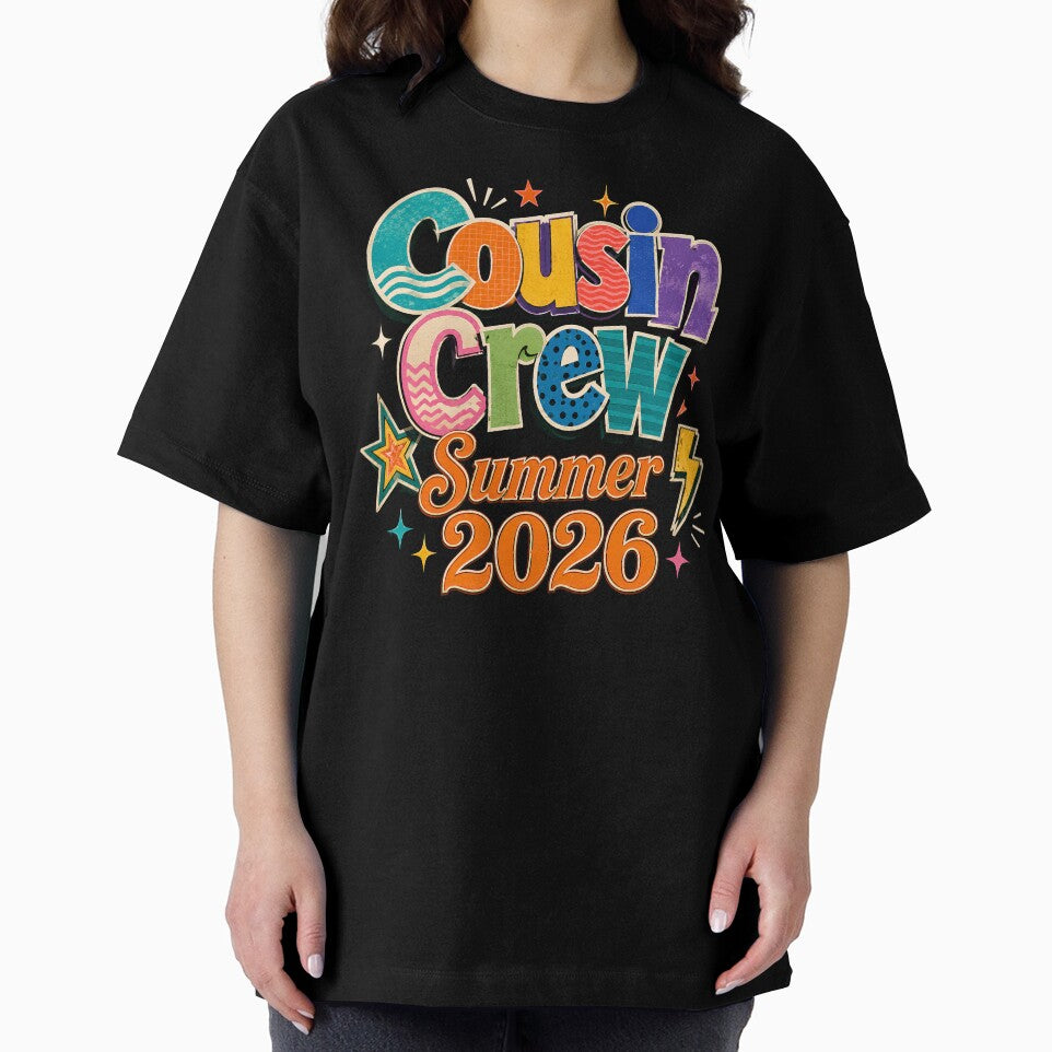 Cousin Crew Summer 2026 T-Shirt, Matching Family Vacation Gift, Retro Cousins Reunion Graphic Tee, Summer Trip Shirt by Velnoxar