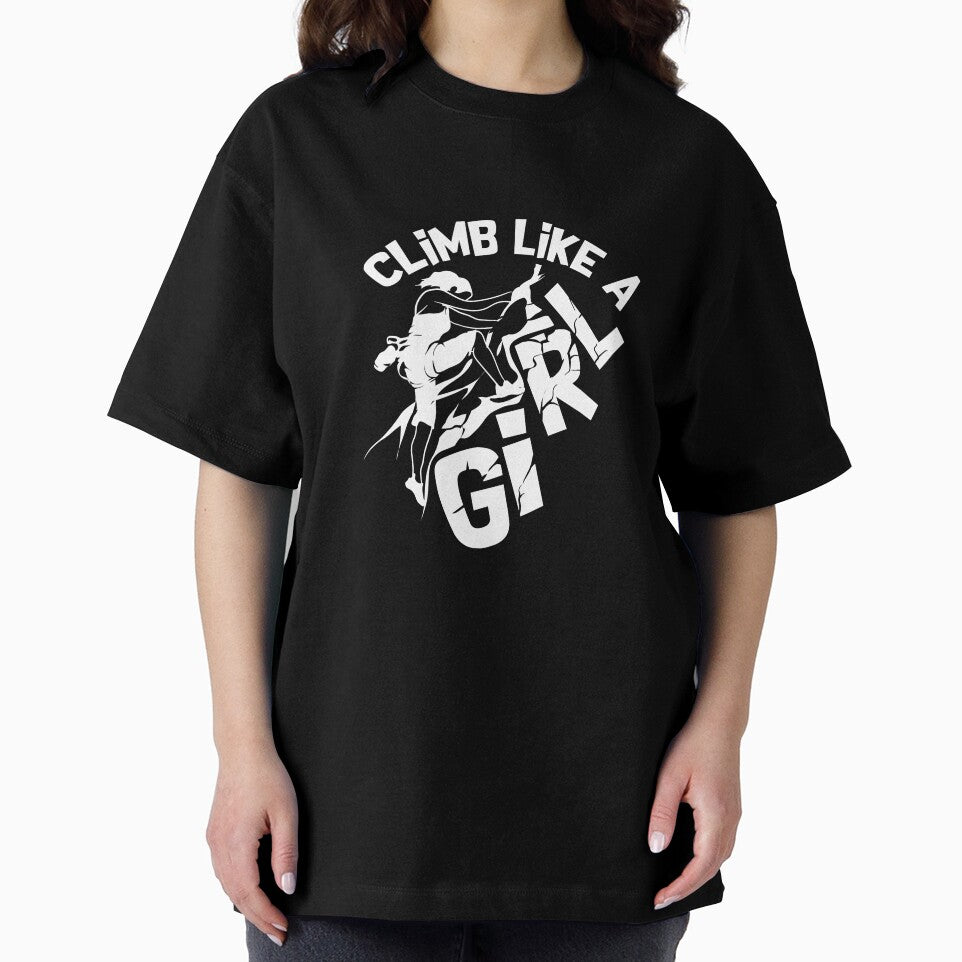 Climb Like A Girl Free Climbing Rock Climbing Climber Mountain Bouldering Funny by Jutisi