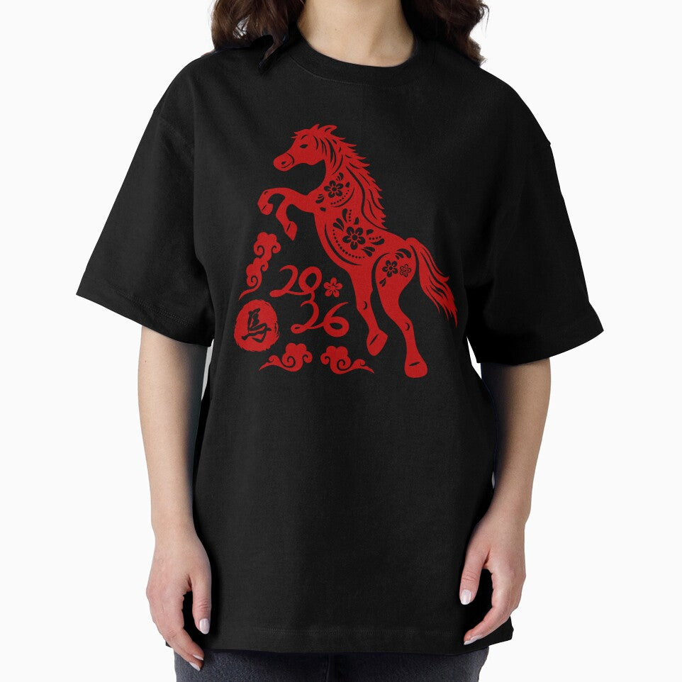 New Year Of Fire Horse 2026 Lunar New Year Happy Chinese Zodiac by gunaone-design