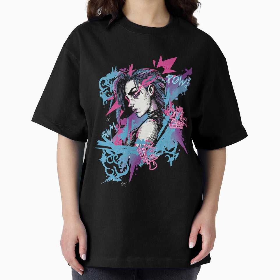 Jinx Explode Hand Drawn Chaos Art by PrincessLavinia