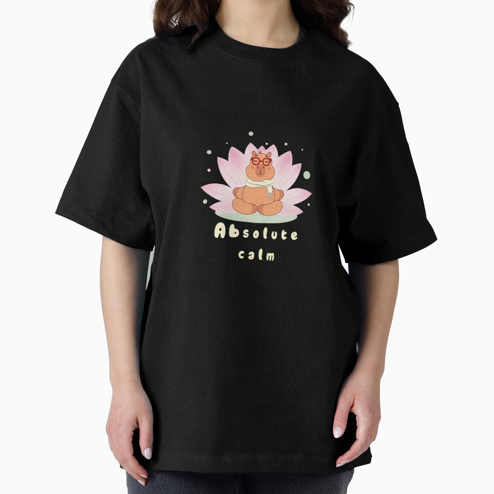 "Capybara meditates calmly, mastering absolute peace and harmony." by Kalamkas