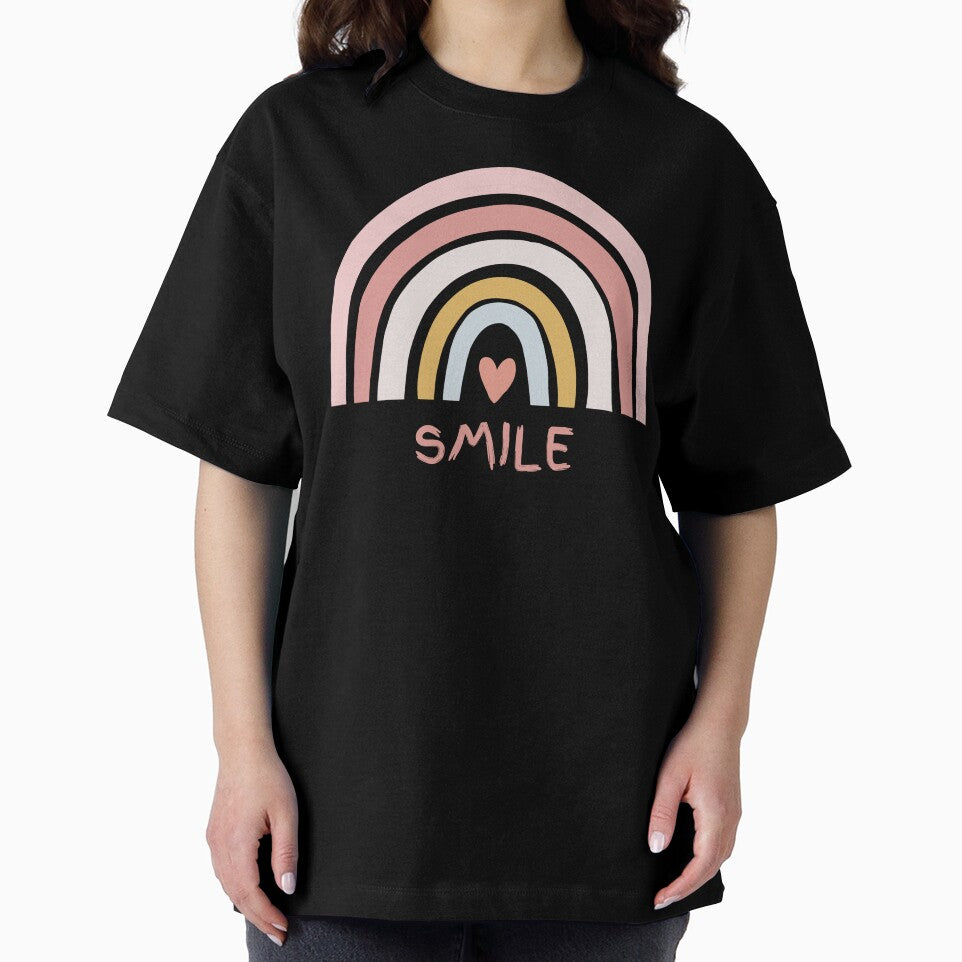 Boho Rainbow Smile Positive Vibes Design by KelliesCorner