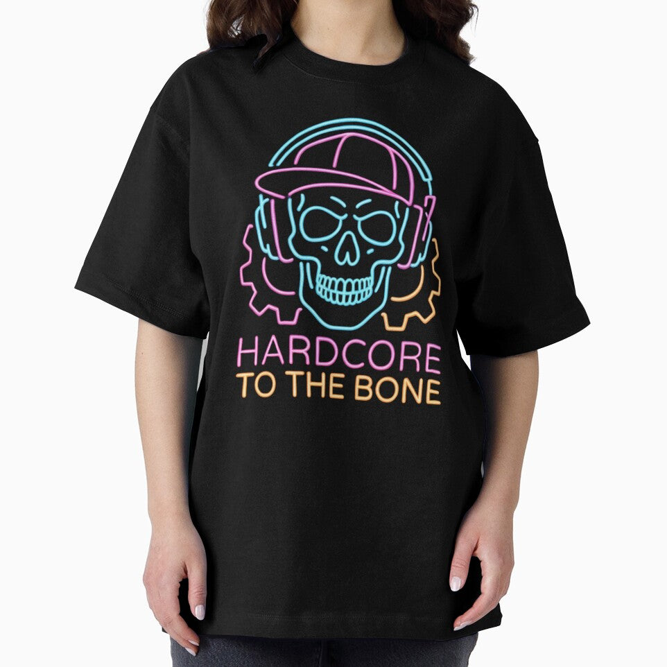 Gabber Hardcore To The Bone - Hardcore Apparel for Hardcore Fans - NEON Line by PosiPrints