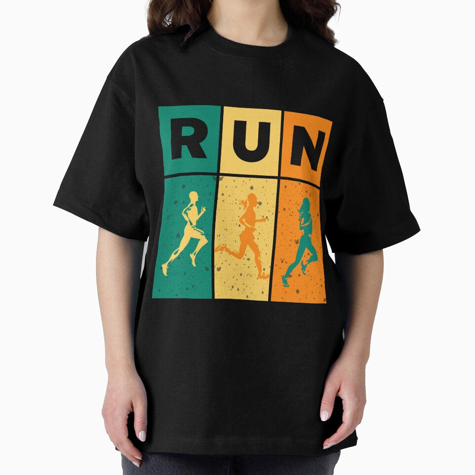 Colourful modern design for runners. Great on tee shirts, hoodies and many other products. by TheVarc