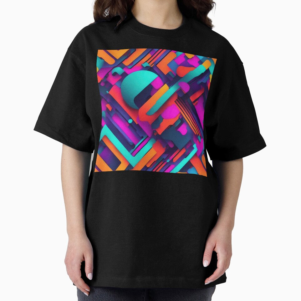 Geometric shapes, virtual reality, digital realm by CoolPixels