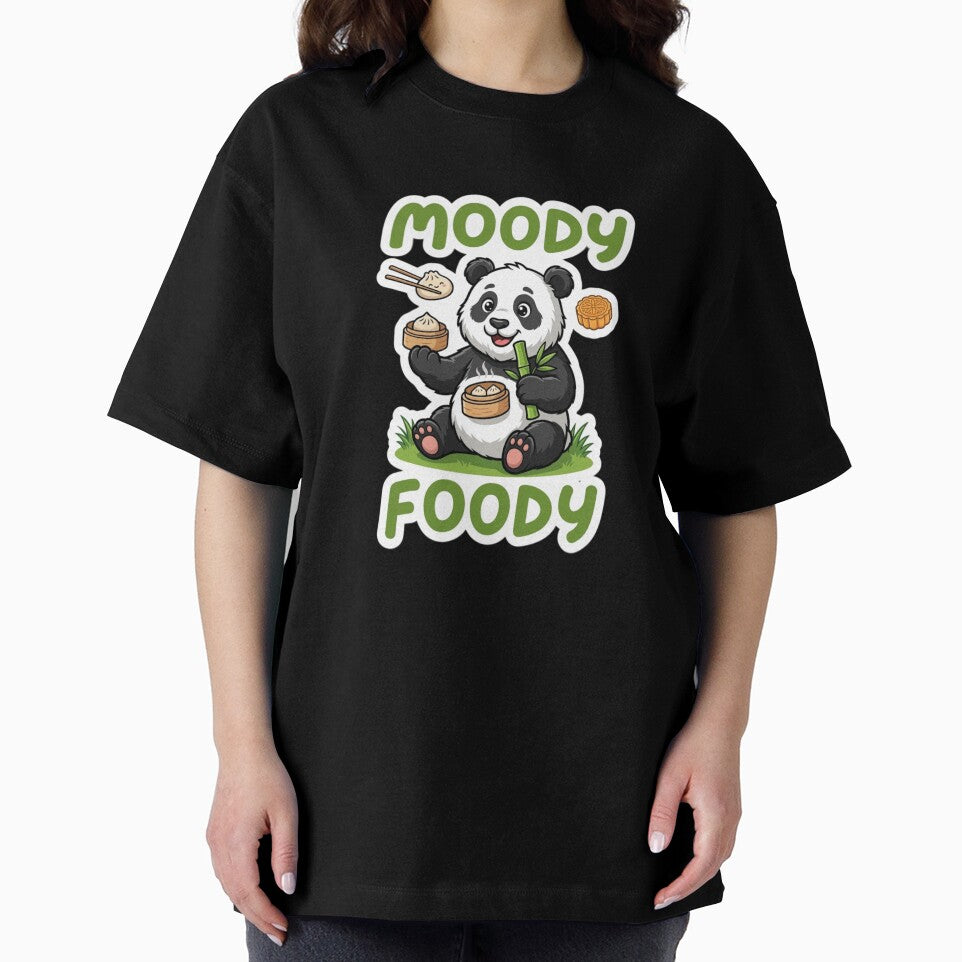 Moody Foody Panda – Cute Dumpling Lover Panda Funny Foodie Design by snaperos