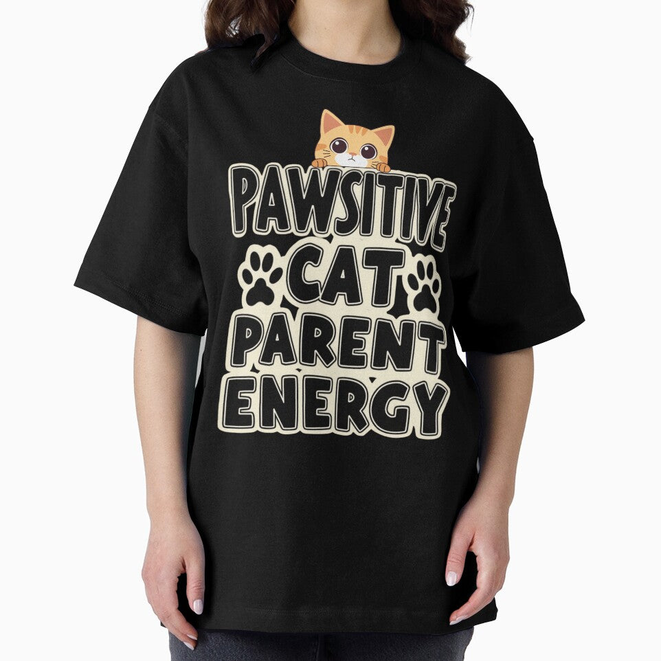 Pawsitive Cat Parent Energy by PerkzPrints