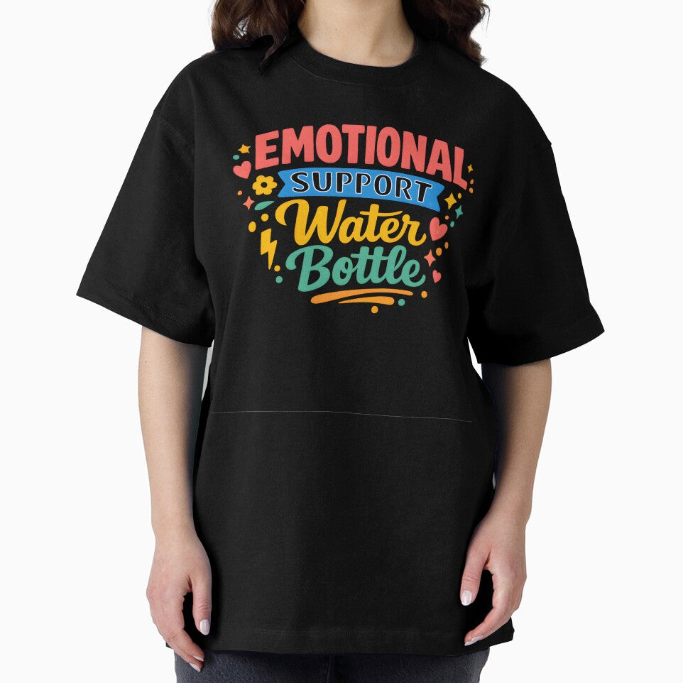 Emotional Support Water Bottle Colorful by Byte-shirt