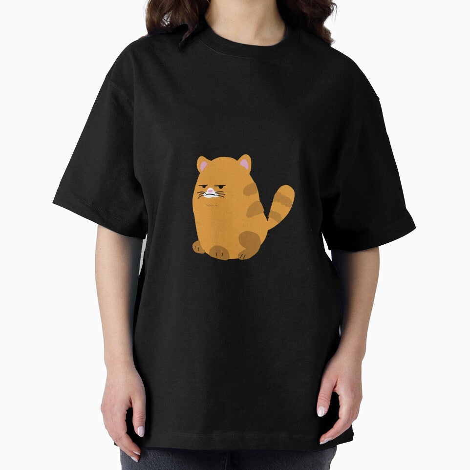 Unhappy cat T-shirt by Monaspoon