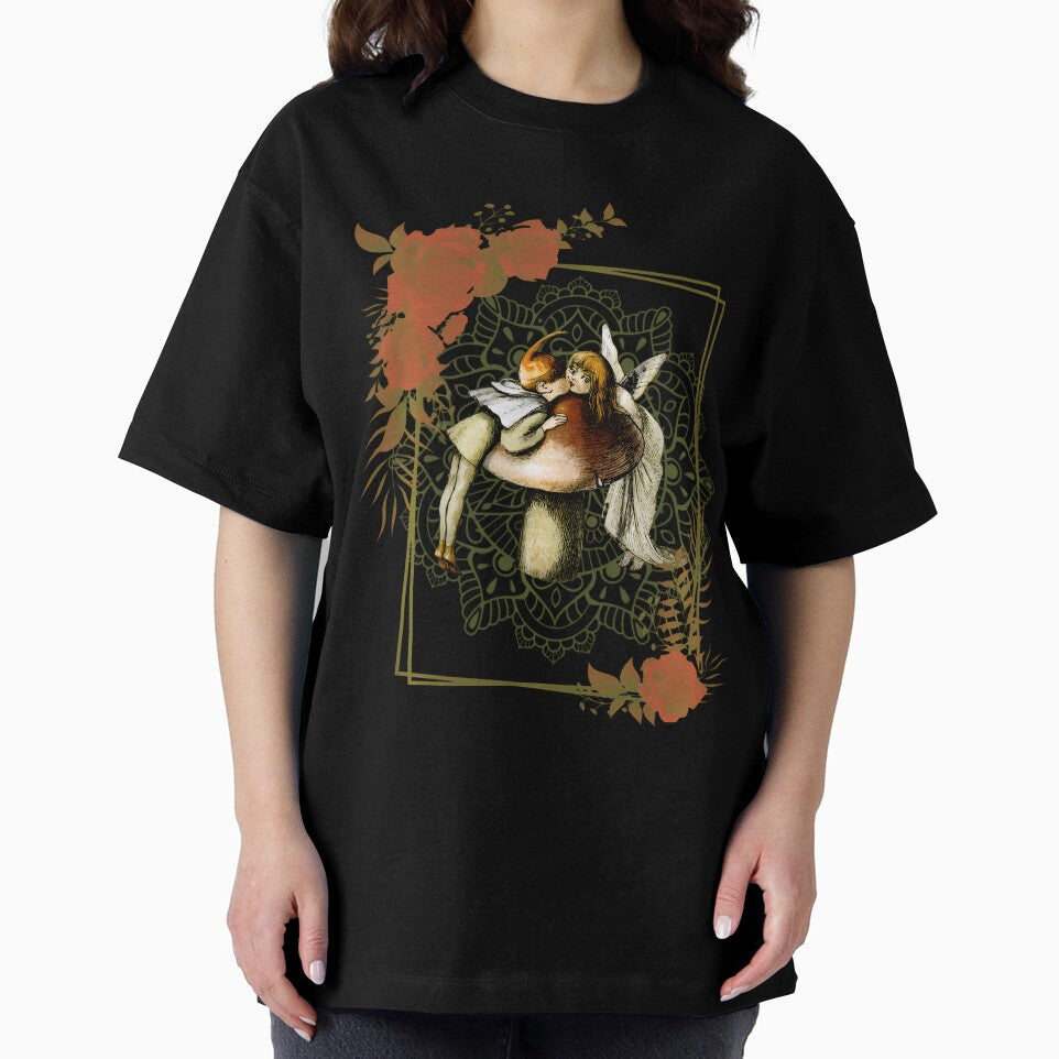 Cottagecore Fairies Over Toadstool by csshowsearesr