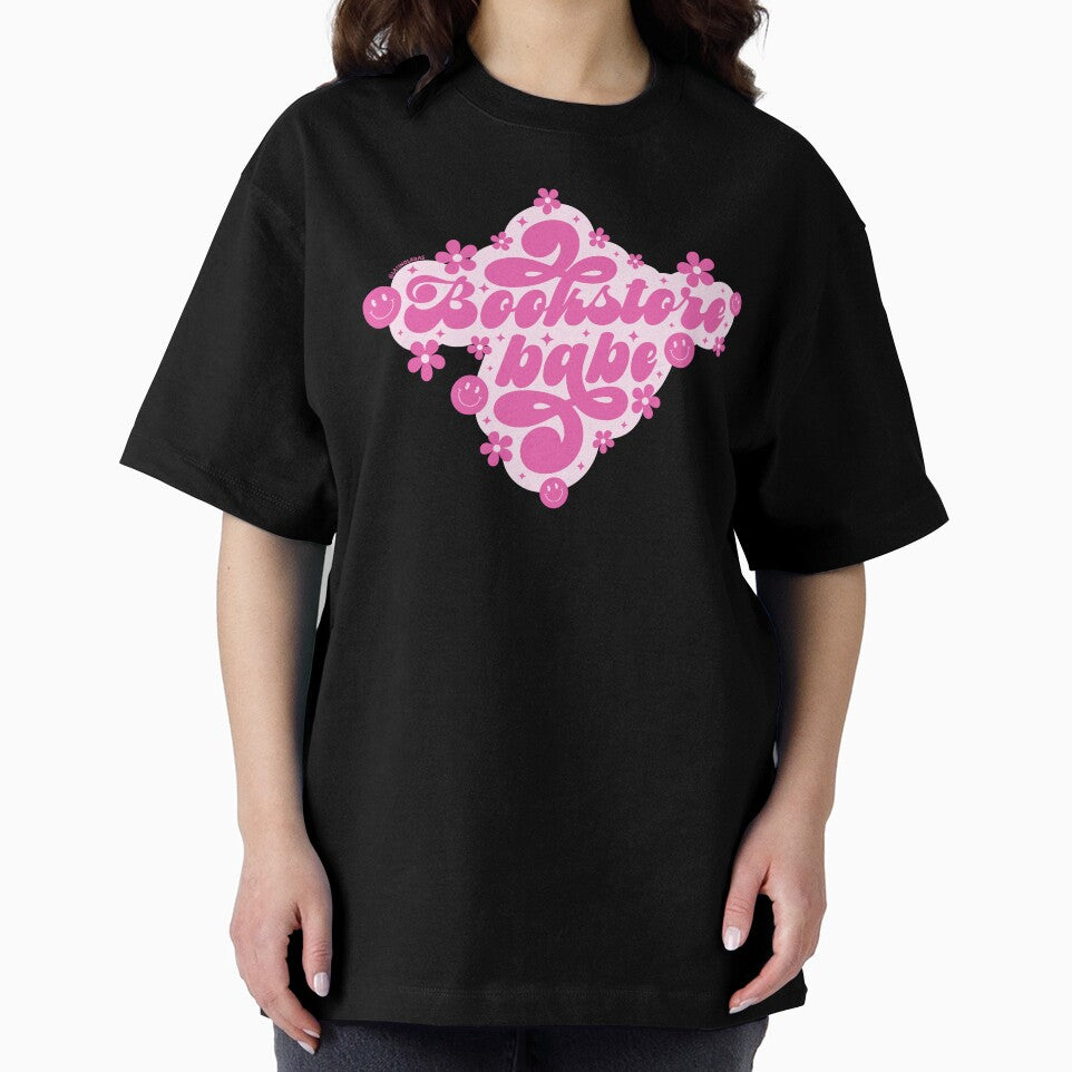 Bookstore Babe / Groovy Daisies Flowers in Hot Pink Bookish Quotes Book Nerd Aesthetic Gifts Kindle Enthusiasts Throne Of Glass Tbr by Latinoladas