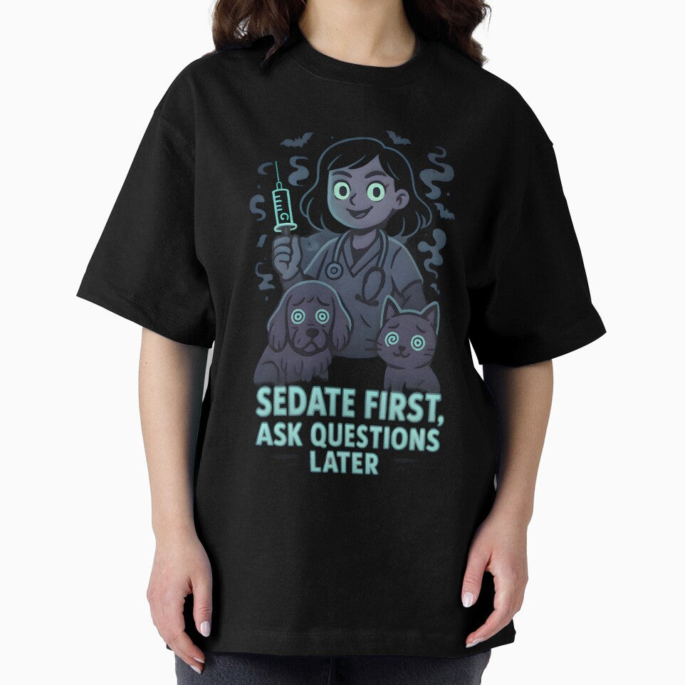 Sedate First, Ask Questions Later – Dark Veterinary Anesthesia Humor by Bettybee00