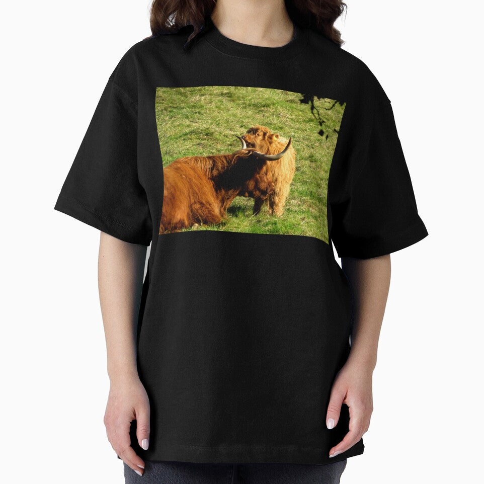 Highland Coo and Calf I - Photograph by GenAumonier