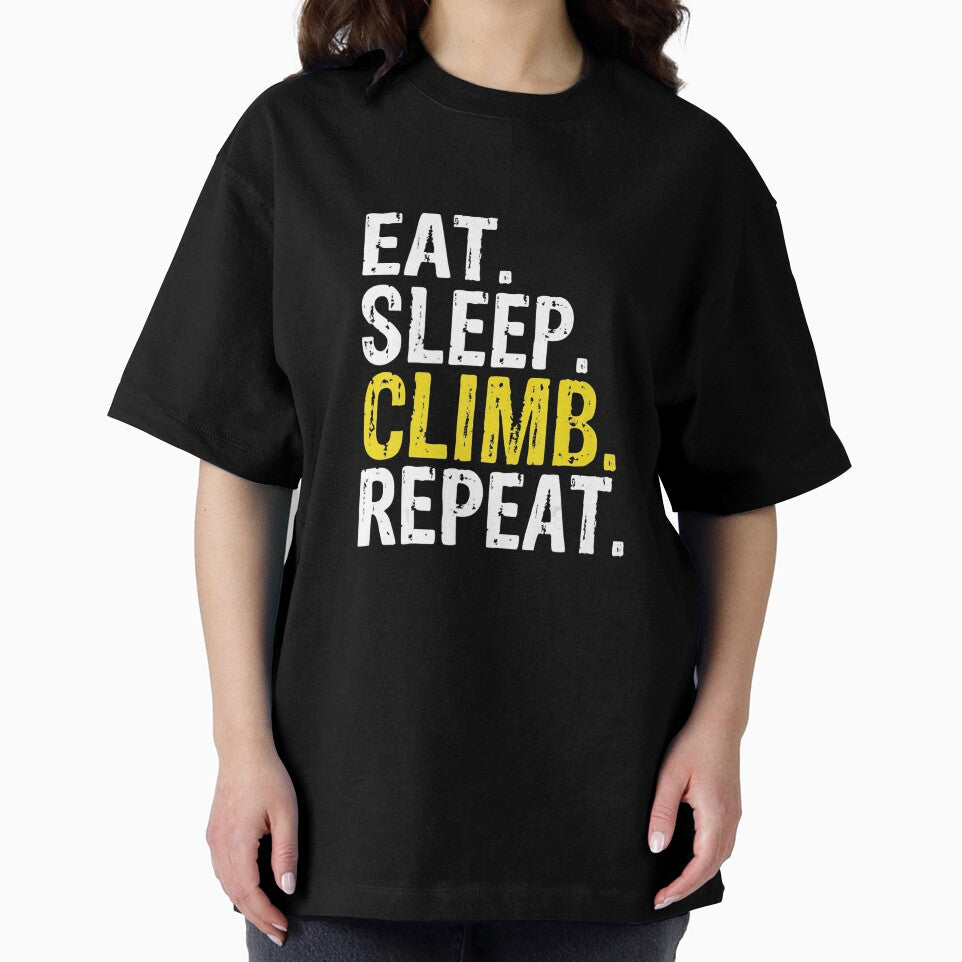 Eat Sleep Climb Repeat Climbing Rock Climbing Climber Mountain Bouldering Funny by Jutisi