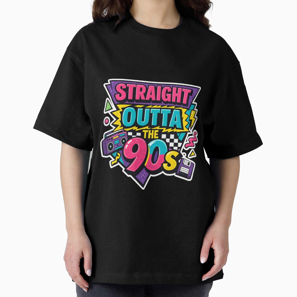 Straight Outta the 90s Retro Nostalgia Sticker | 90s Vibes Vintage Design by TOT-SA0