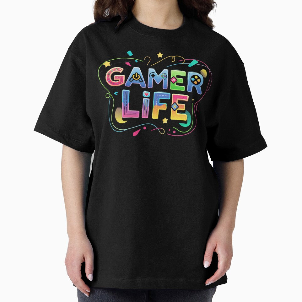Colorful Gamer Life Graphic Design by Cloud-Riders
