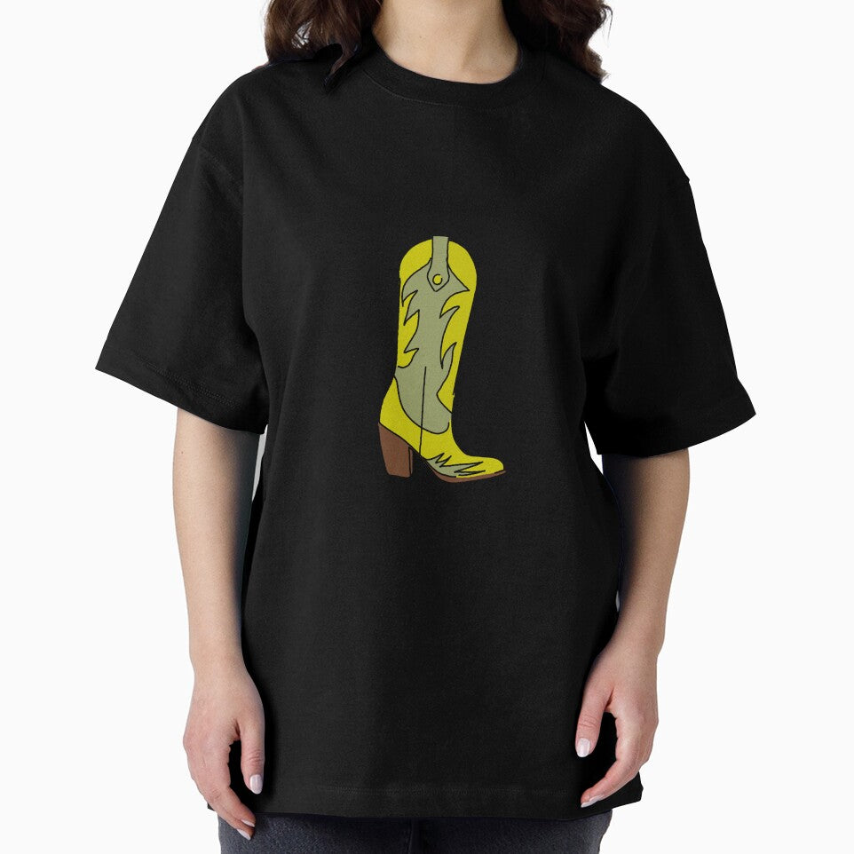 Green Yellow Cowgirl Boots Illustration – rendy Western Cowboy Boot Art by Rosadraws