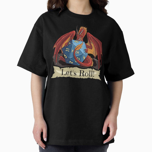 "Let's roll!" DnD funny art - goofy dragon with a dice design by DiiMotion