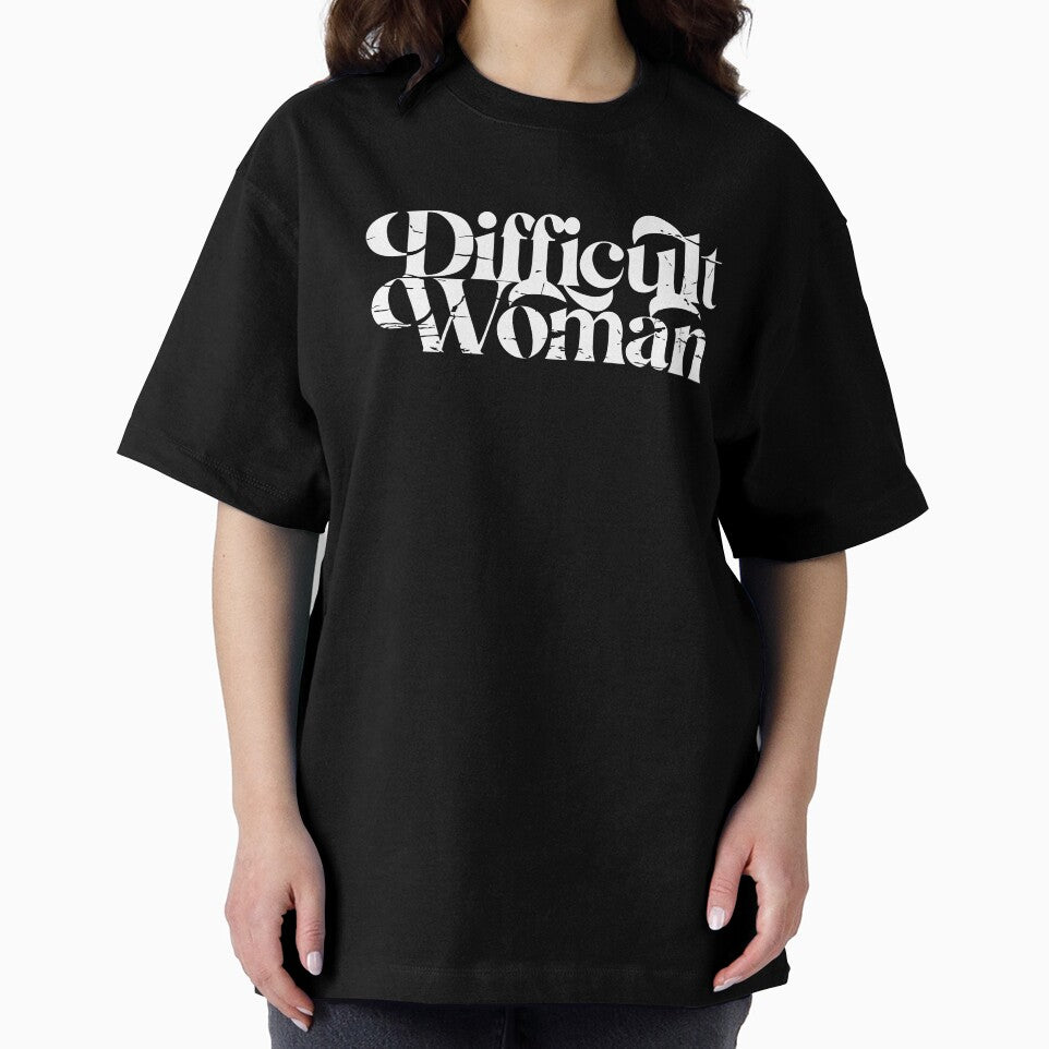 Difficult Woman Minimalist Typography Statement Design by TomoMadeIt