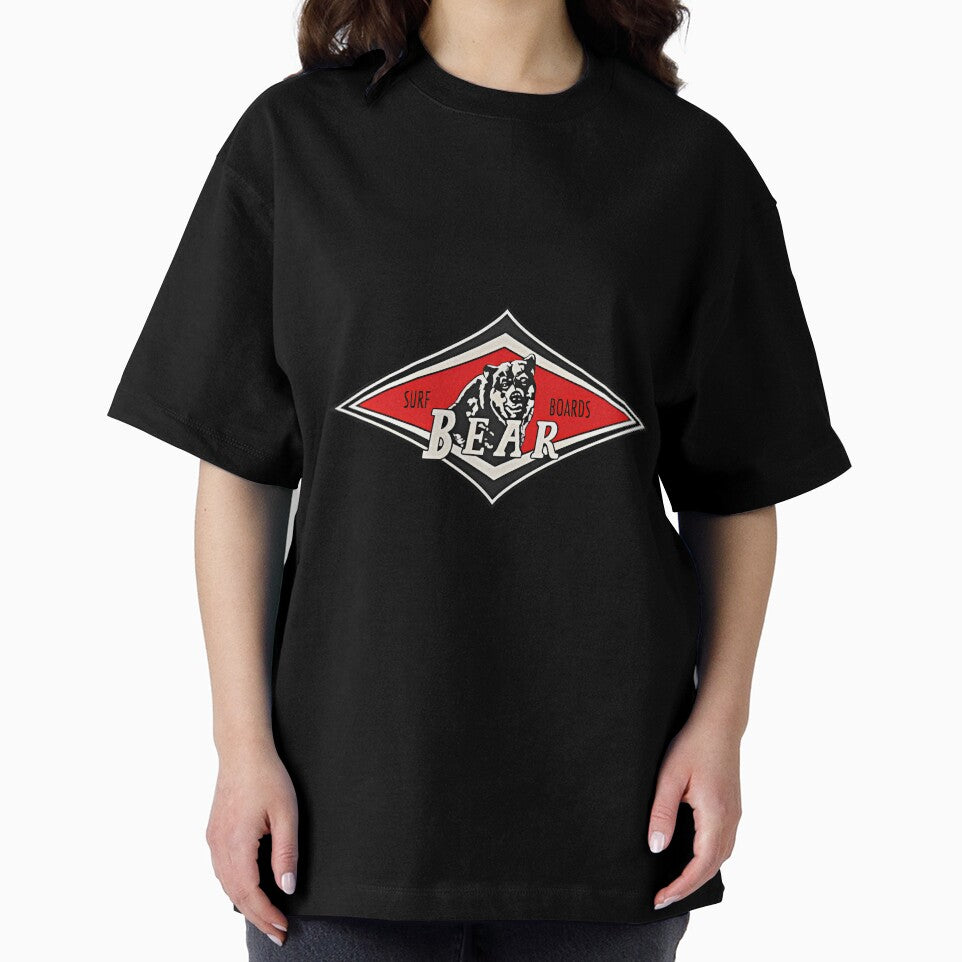 Vintage Surfing Bear Big Wednesday Cult Surfboard Red Surf Logo Diamond Retro by hiroseundeny