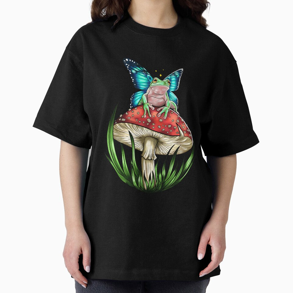 Frog on a mushroom by Danny  Adalet