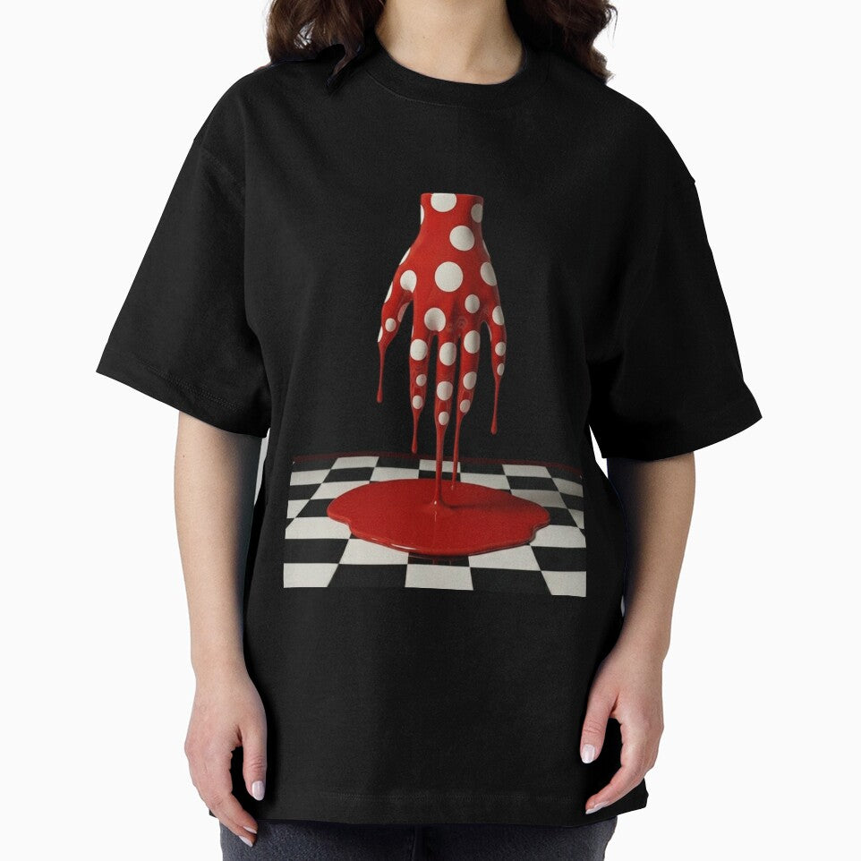 Dripping Hand Downward Polka Dot Pop Art by YourColorsWall