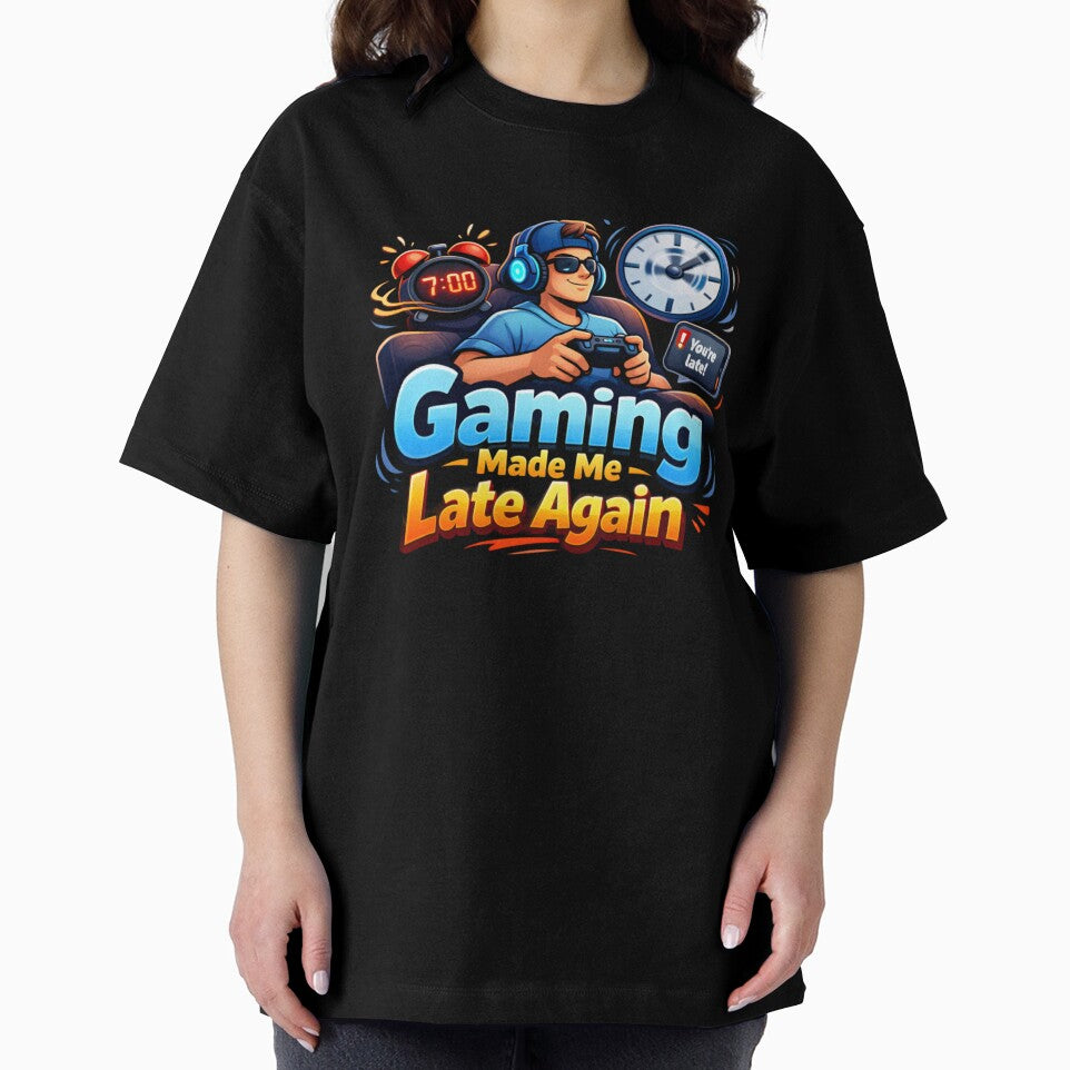 Gaming Made Me Late Again by VireonTees