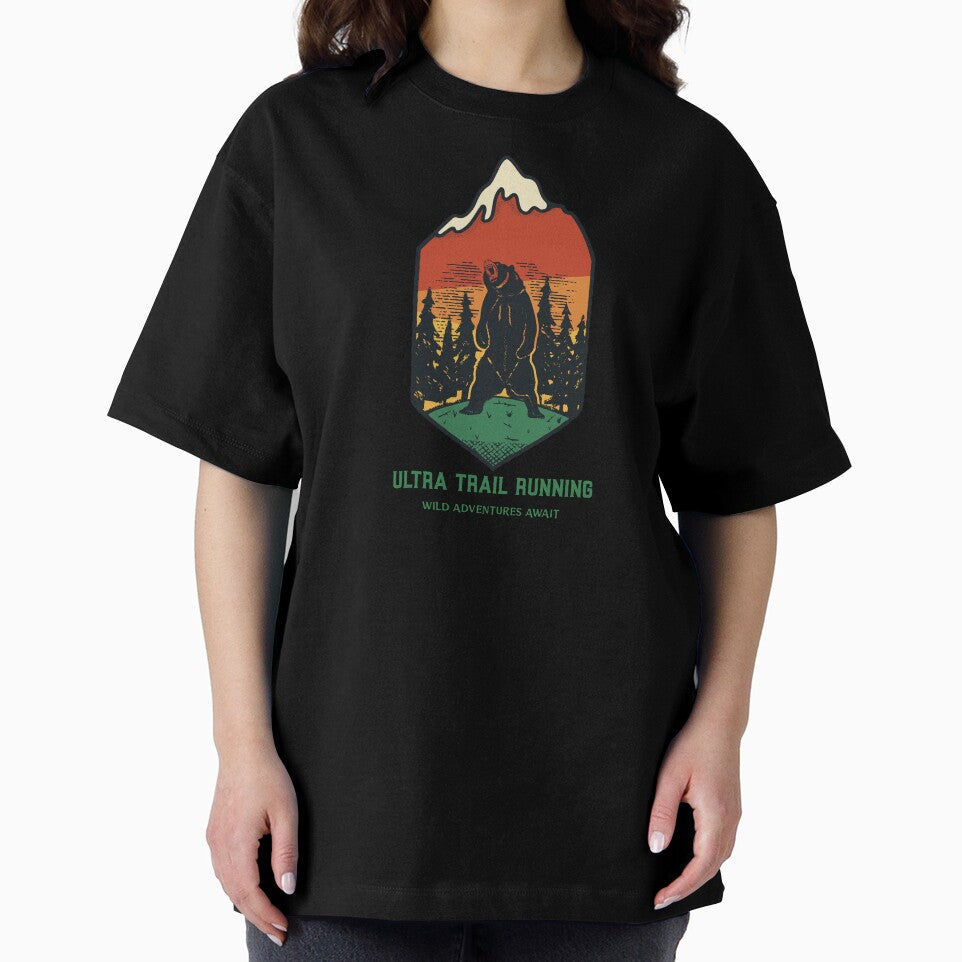 Ultra Trail Running, Wild Adventures Await Ultra Trail Running T-shirt by James  Beer