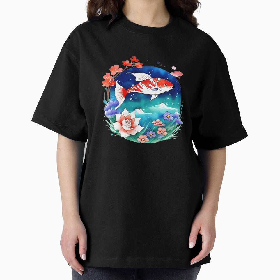 Koi Fish in The Sea by Whimsy Fae Studio