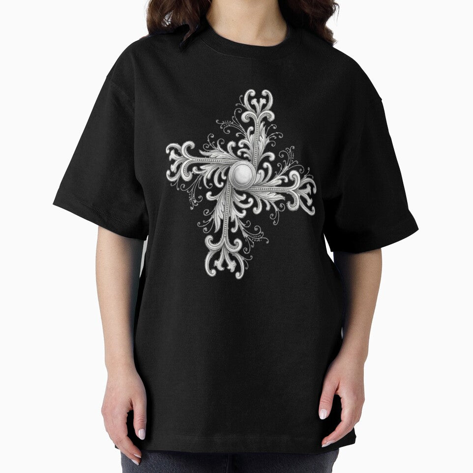 Silver Filigree Pearl Quatrefoil by The Abstract Vision