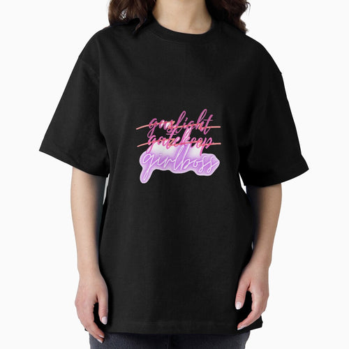 "Gaslight Gatekeep Girlboss" - Pink and purple sticker design by HalSyd