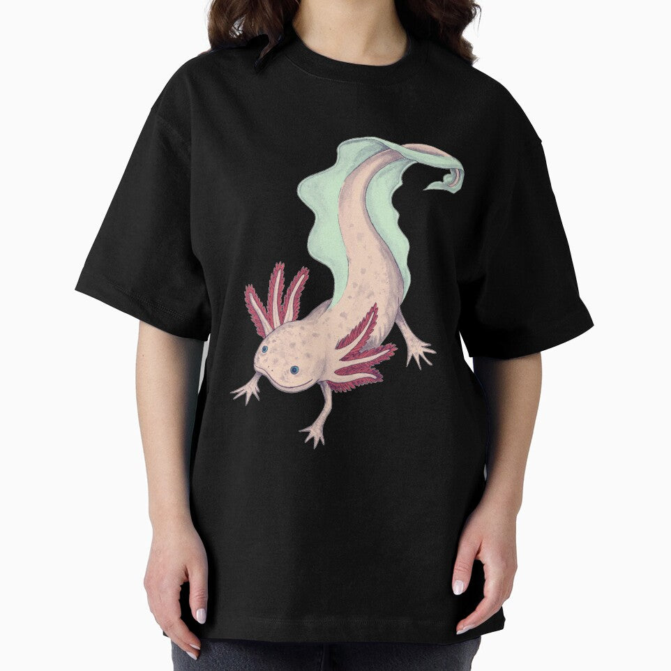 Cute Pink Axolotl by Pob Hosking