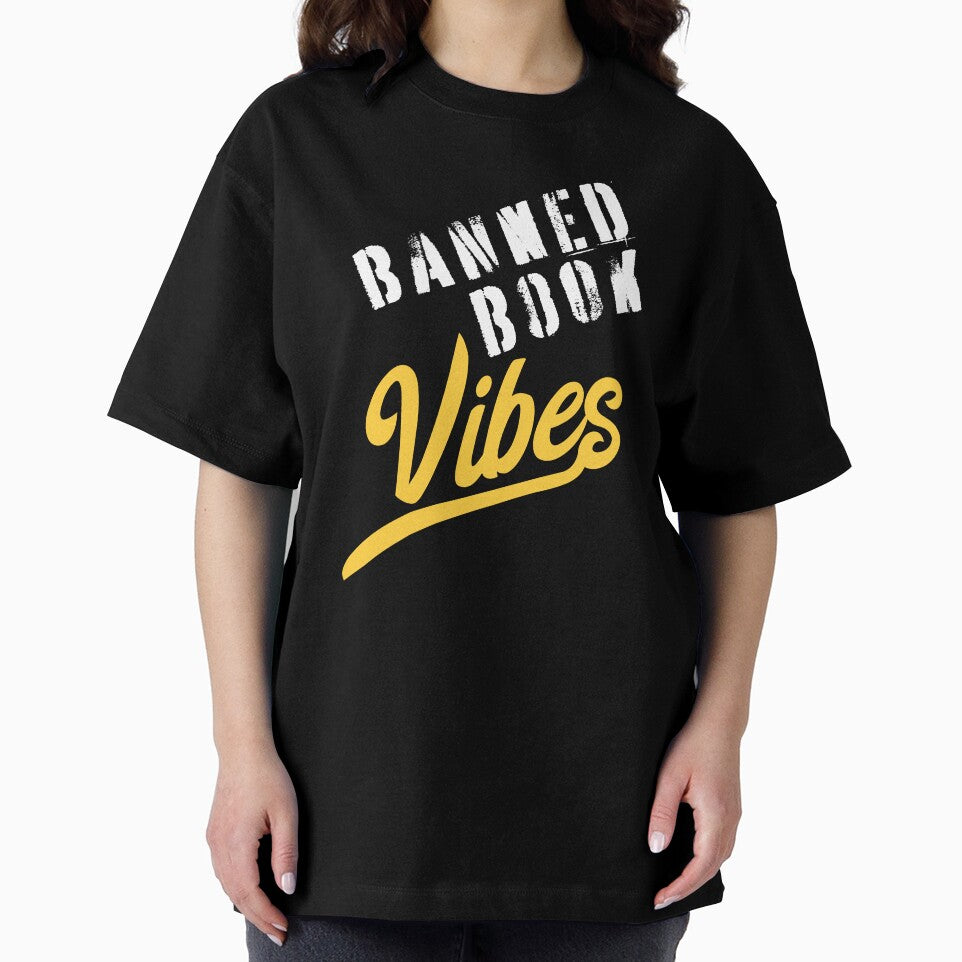 Banned Book Vibes Bibliophile Bookworm by Huhnerdieb Apparel